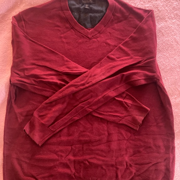 Lachlan British inspired mens large sweater red - Picture 3 of 5